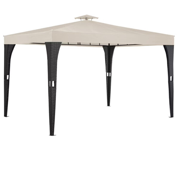 Ratanový altán 3x4 m - krémový