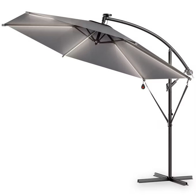 LED slunečník Mali Ø330 cm - antracit