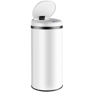 Bezdotykový odpadkový koš s USB 30 L - bílý