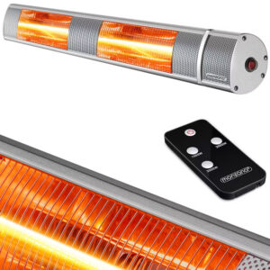 Sálavý ohřívač 3000 W - stříbrný