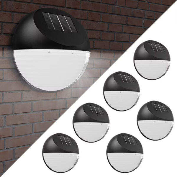Sada 6 LED solárních nástěnných lamp