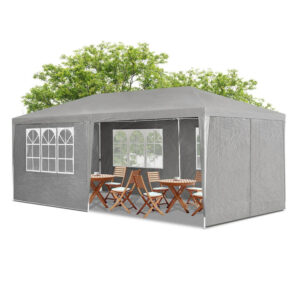Párty stan 3x6 m - tmavě šedá