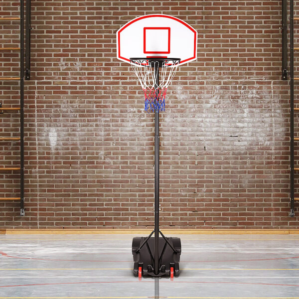 Basketbalový koš s kolečky - 179-209 cm