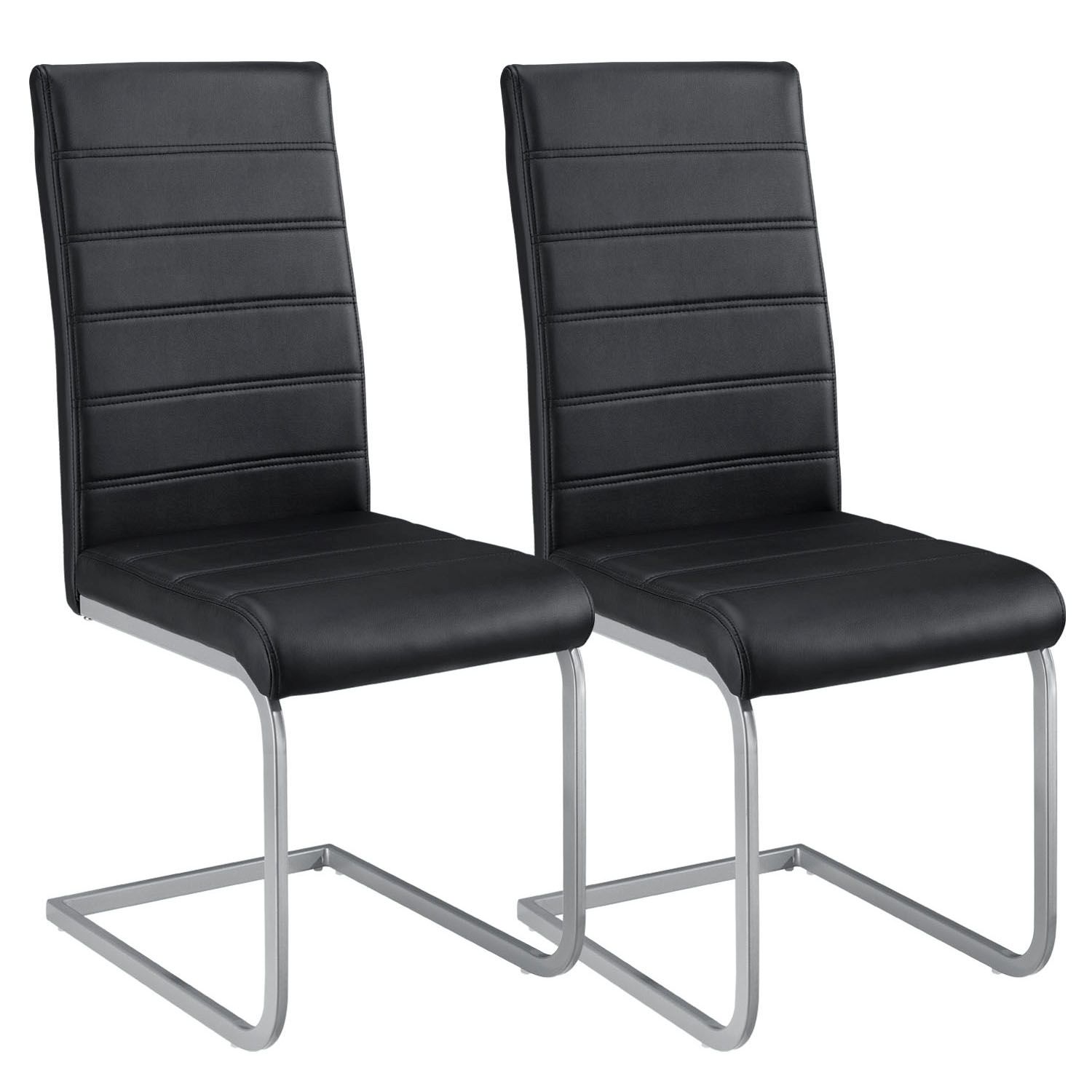 Sada 2 konzolových židlí Vegas - černá