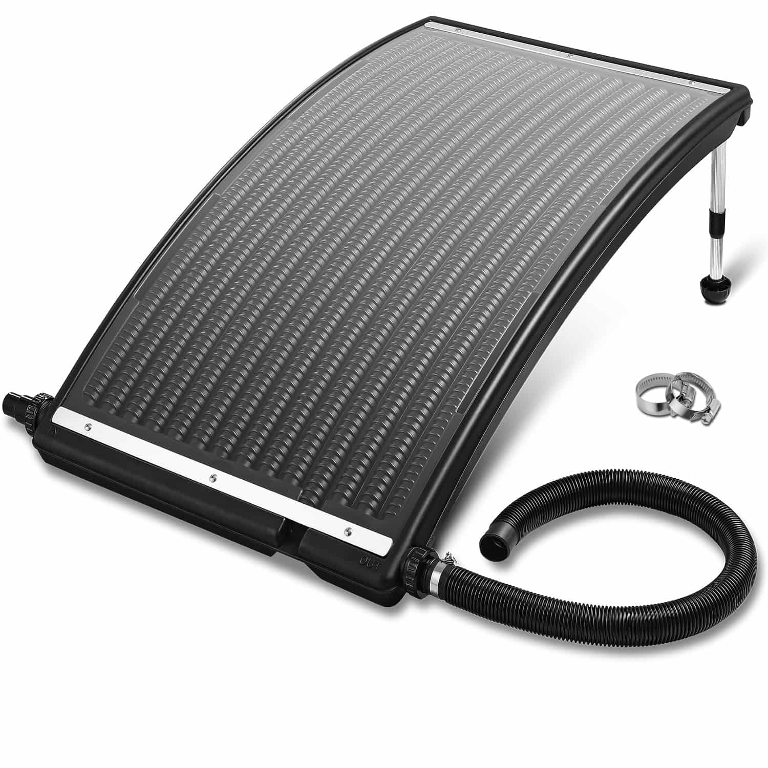 Solární panel pro ohřev vody 112x55x14 cm - antracit