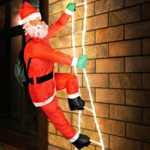 Mikuláš na žebříku- 48 LED diod