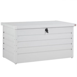 Kovový úložný box 360 L - světle šedý