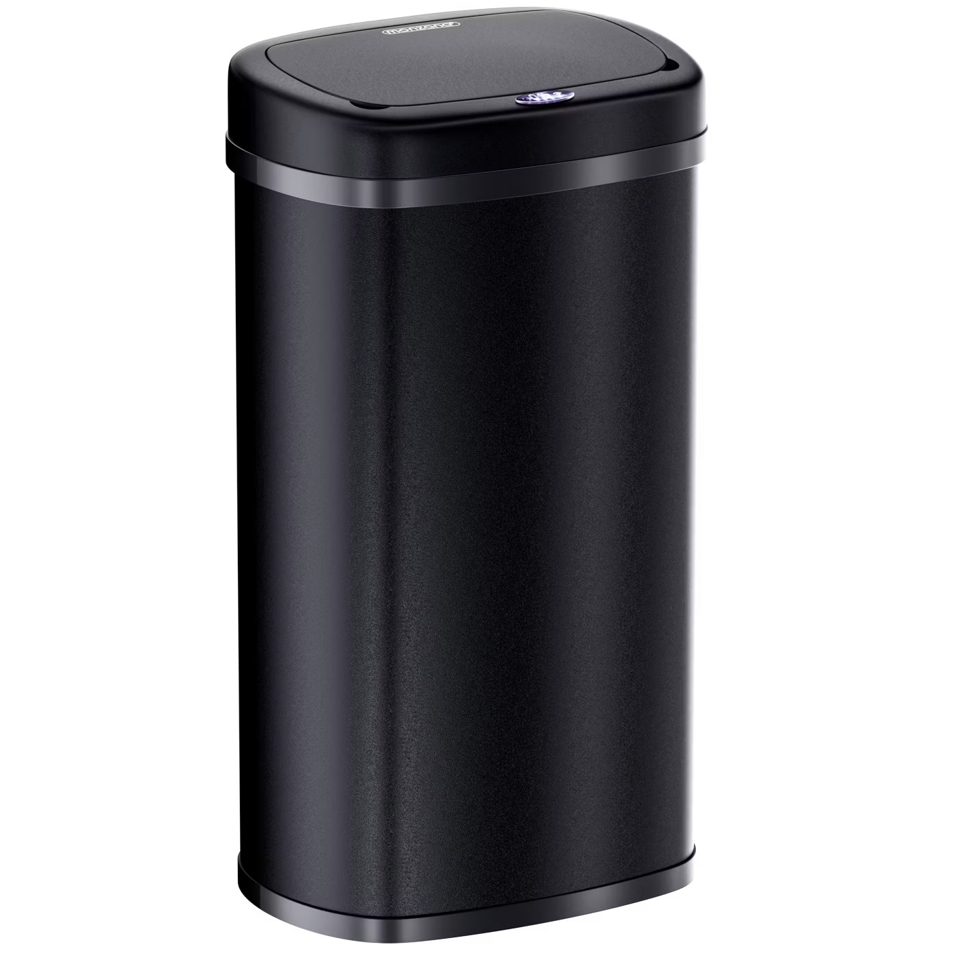 Bezdotykový hranatý odpadkový koš s USB 58 L - černý