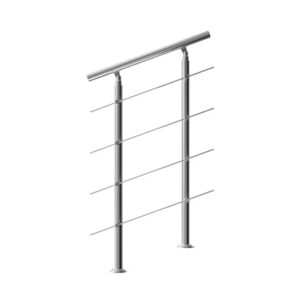 Schodišťové zábradlí 4 vzpěry - 80 cm