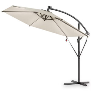 LED slunečník Mali Ø330 cm - krémový