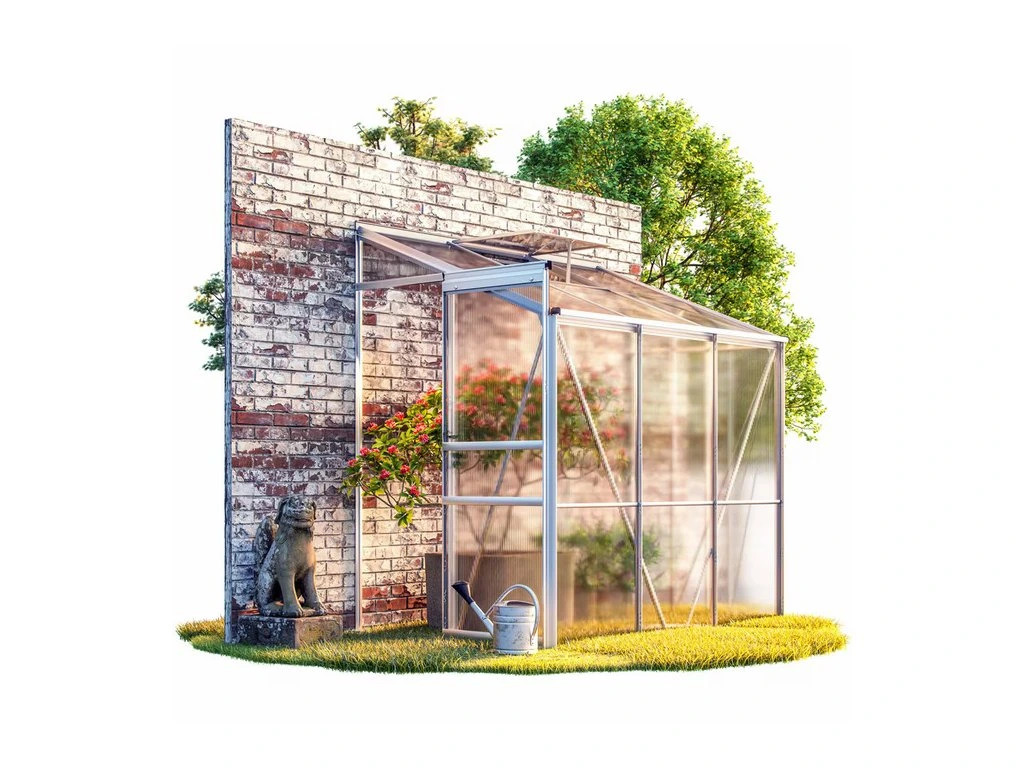 Zahradní boční skleník 190x122x202 cm + základna
