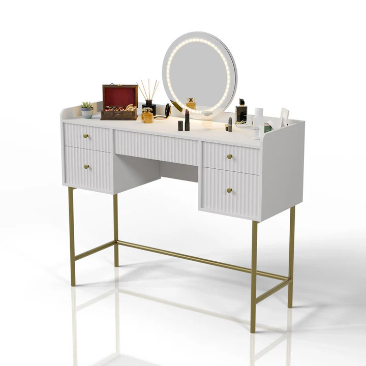 Toaletní stolek Samira - bílý