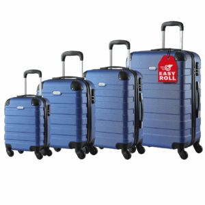 Set 4 ks cestovních kufrů - modrý