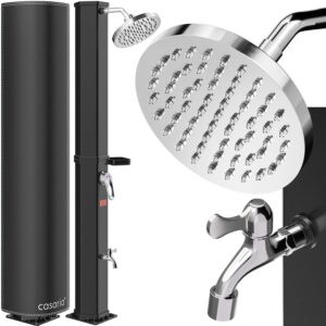 Zahradní solární sprcha 60 L - černá