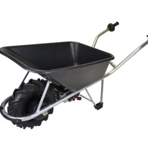 Motúčko EXTRA KLASIK - elektrické kolečko Plastová korba 80 l Pozinkovaný rám 1x LiFePo 12 V / 25 Ah Lamelová 10 cm