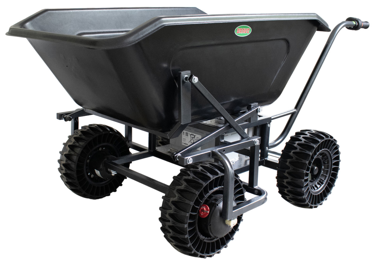 Motúčko KOŇAČKA - elektrické kolečko Plastová korba 300 l Lamelová 16 cm