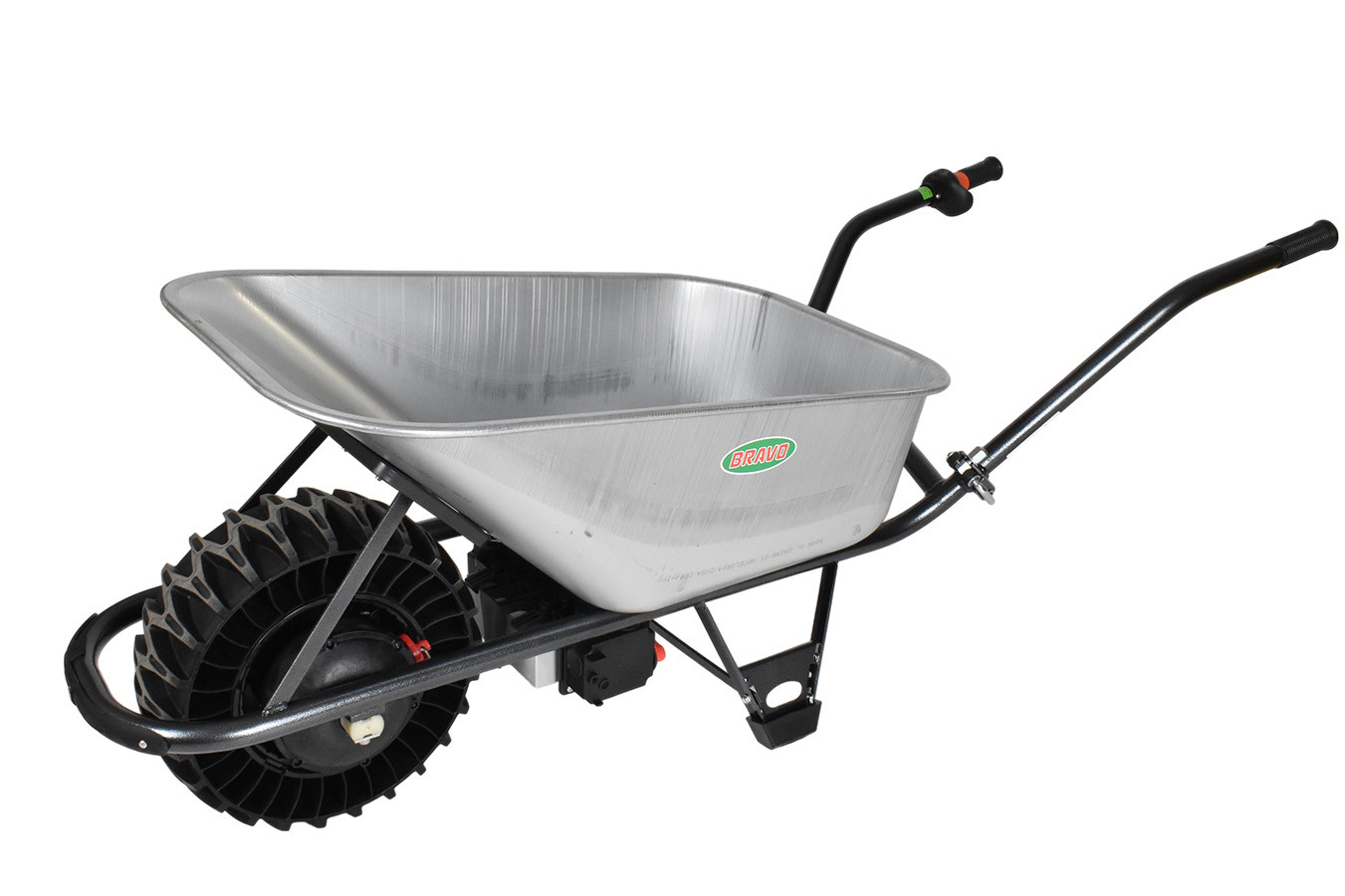 Motúčko STANDARD KLASIK - elektrické kolečko Pozinkovaná korba 100 l Skládací rám Lamelová 16 cm