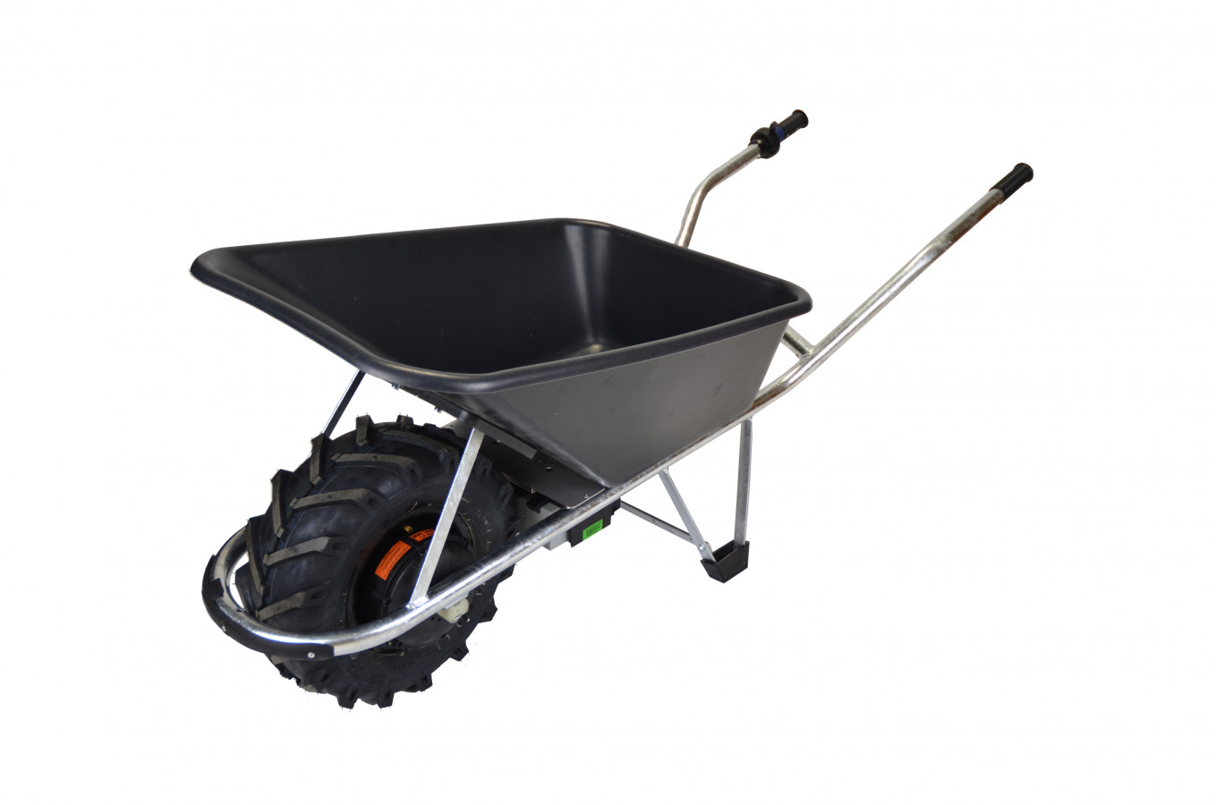 Motúčko STANDARD KLASIK - elektrické kolečko Plastová korba 80 l Pozinkovaný rám Lamelová 16 cm