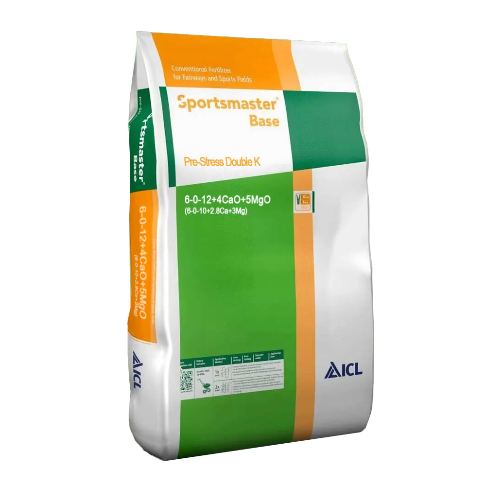 ICL Sportsmaster Base Pre-Stress Double K trávníkové hnojivo 25 kg