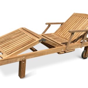 Zahradní polohovací lehátko Beauty teak
