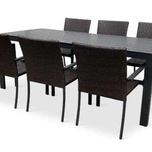 Zahradní set WICKER 1+6
