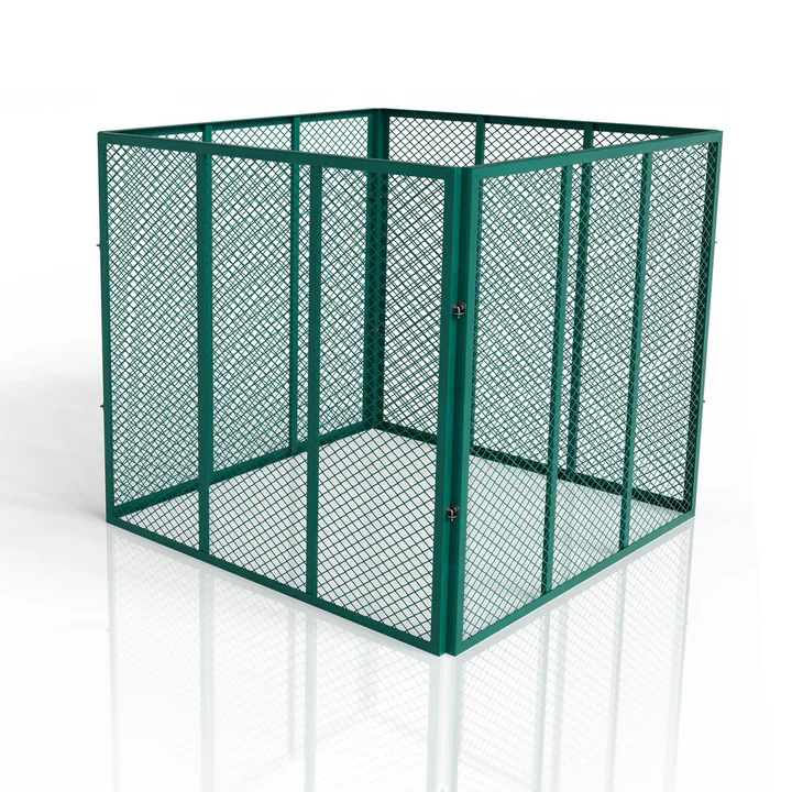 Kovový kompostér 800 L - zelený