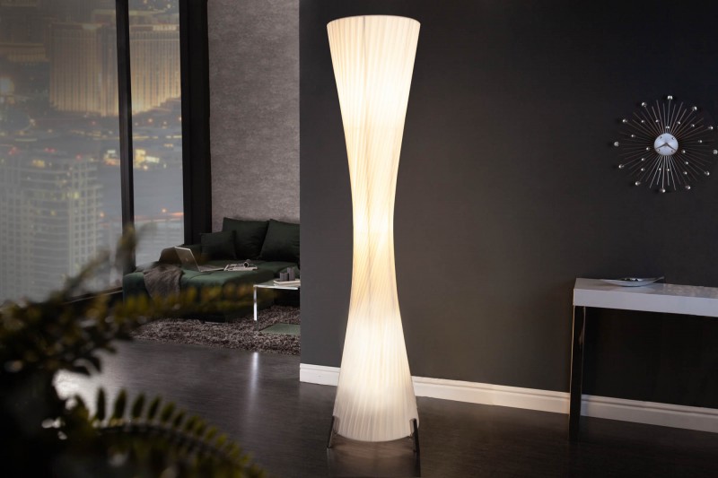 Stojací lampa Paris 160cm bílá