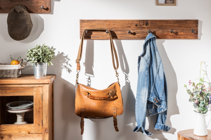 Nástěnný věšák Hemingway 90cm recyklované dřevo