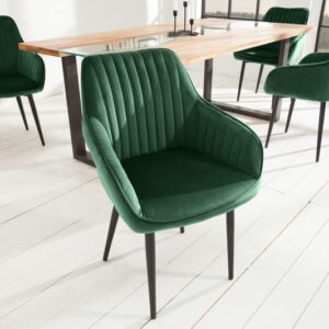 Designové křeslo Turin smaragdově zelená