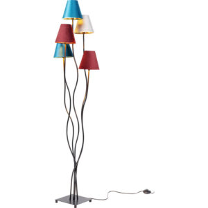 Kare Design Stojící lampa Flexible Velvet Black