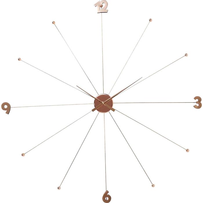 Kare Design Nástěnné hodiny Umbrella Rose Gold