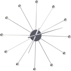Kare Design Nástěnné hodiny Umbrella - chromové