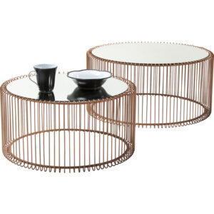 Kare Design Konferenční stolek Wire - měděný