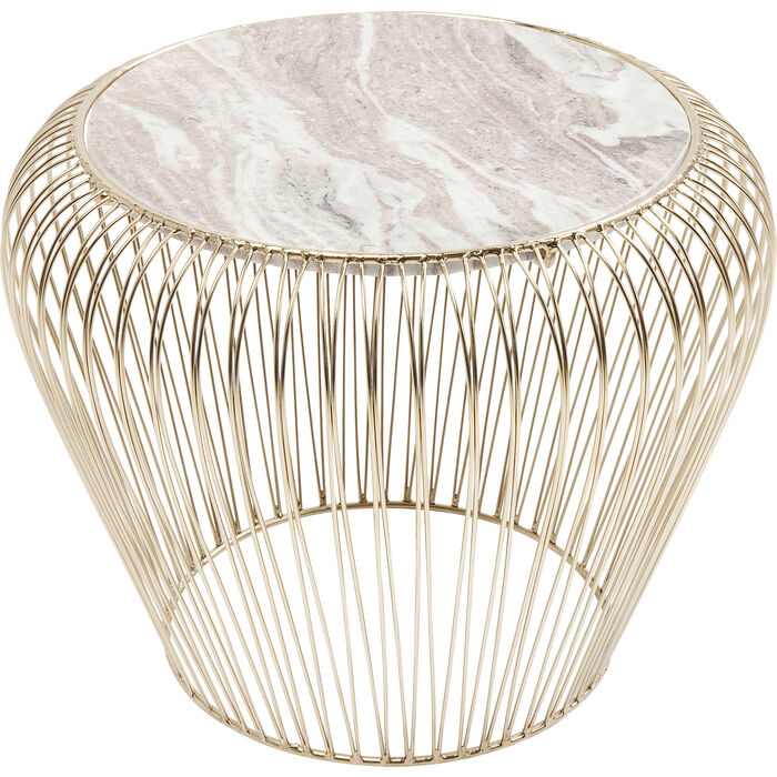 Kare Design Odkládací stolek Beam - šedý mramor