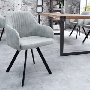 Designová židle Lucca kamenná šedá