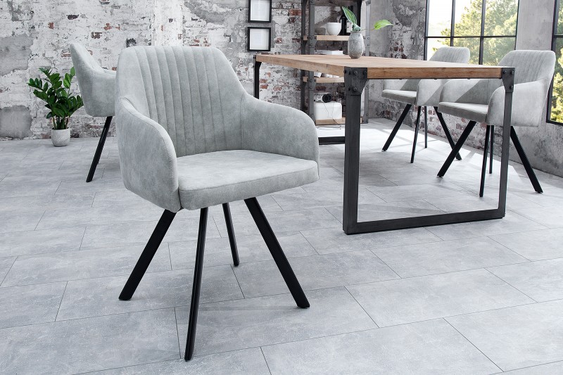 Designová židle Lucca kamenná šedá