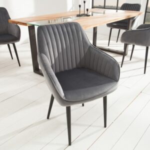 Designové křeslo Turin stříbrná šedá