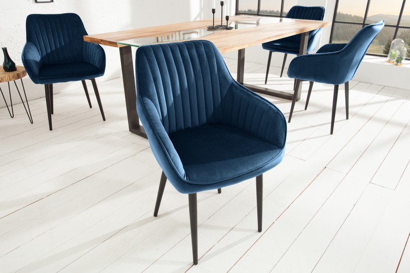 Designové křeslo Turin královská modrá