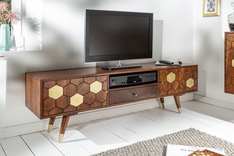 TV stolek Mystic Living 140cm akát