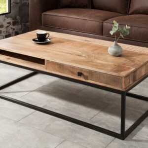 Konferenční stolek Iron Craft 100 cm mango přírodní