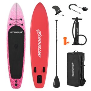 Paddleboard s příslušenstvím - růžový
