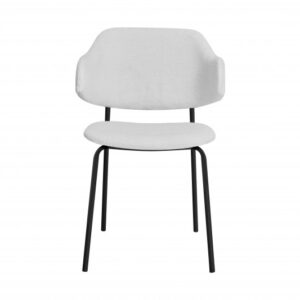 Designová židle Tracy bílá, černý rám