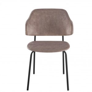 Designová židle Tracy champagne, černý rám