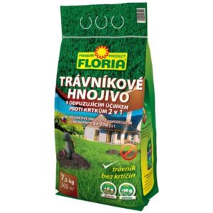 AGRO CS FLORIA trávníkové hnojivo s účinkem proti krtkům 7,5 kg